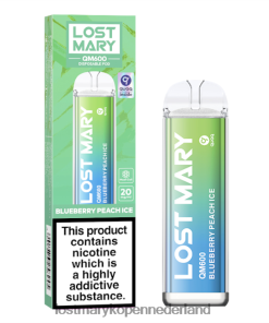 LOST MARY Nederland - 4V8PNV155 bosbessen-perzik-ijs LOST MARY QM600 wegwerp damp