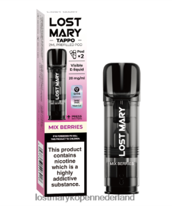 LOST MARY Vape Bestellen - 4V8PNV177 bessen mengen LOST MARY Tappo voorgevulde peulen - 20 mg - 2 stuks