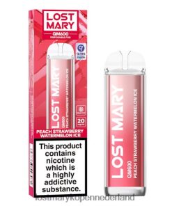 LOST MARY Vape Kopen - 4V8PNV160 perzik aardbei watermeloen LOST MARY QM600 wegwerp damp