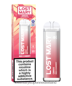 LOST MARY Vape Nederland - 4V8PNV156 rode kers LOST MARY QM600 wegwerp damp