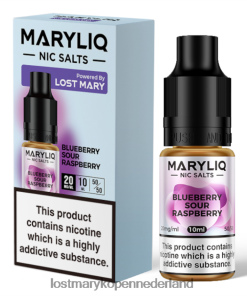 LOST MARY Vape Nederland - 4V8PNV201 bosbes zure framboos LOST MARY maryliq nic-zouten - 10 ml