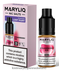LOST MARY Vape Nederland - 4V8PNV219 aardbeien ijs LOST MARY maryliq nic-zouten - 10 ml
