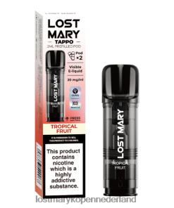 LOST MARY Vape Nederland Kopen - 4V8PNV176 tropisch fruit LOST MARY Tappo voorgevulde peulen - 20 mg - 2 stuks