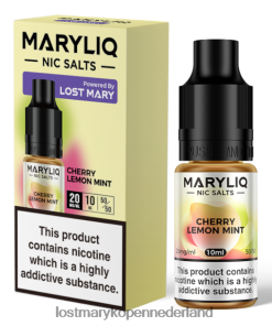 LOST MARY Vape Nederland Kopen - 4V8PNV203 kersen citroen munt LOST MARY maryliq nic-zouten - 10 ml