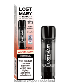 LOST MARY Vapes Kopen - 4V8PNV171 watermeloen LOST MARY Tappo voorgevulde peulen - 20 mg - 2 stuks