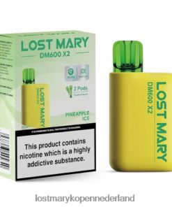 LOST MARY Vapes Kopen - 4V8PNV198 ananas ijs LOST MARY DM600 X2 wegwerp damp