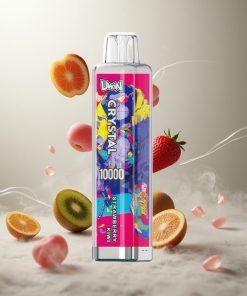 UWIN Crystal 10000 Puffs Aardbei Kiwi Wegwerp Vape met RGB-verlichting en Type-C opladen Netherlands vape wholesale
