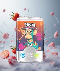 UWIN Crystal Twins 40000 Puffs Aardbei Framboos Kers Mr Blue Dual Flavor 32ml Nederland vape wholesale