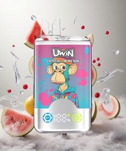 UWIN Crystal Twins 40000 Puffs Watermeloen IJs Gemengde Bessen Dual Flavor System Nederland vape wholesale