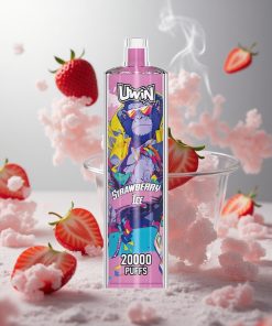 Uwin Shisha Hookah Crystal 20000 Puffs Aardbei IJs 22ml Netherlands vape wholesale