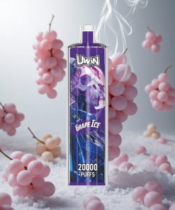 Uwin Shisha Hookah Crystal 20000 Puffs Druiven IJs 22ml Capaciteit Type-C Opladen Netherlands vape wholesale
