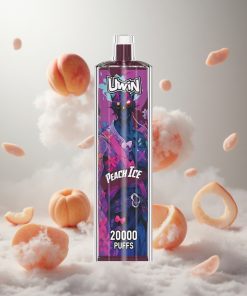 Uwin Shisha Hookah Crystal 20000 Puffs Perzik IJs 22ml Capaciteit Netherlands vape wholesale