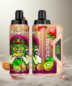 VapSolo VIKING 12000 Puffs Aardbei Kiwi Wegwerp Vape met 22ml E-Liquid & Type-C Nederland vape wholesale