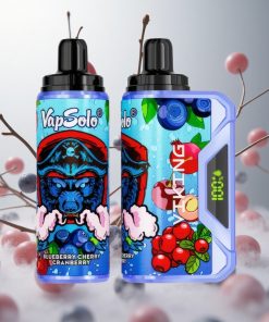 VapSolo VIKING 12000 Puffs Blauwe Bes Kers Veenbes met LED-display Netherlands vape wholesale