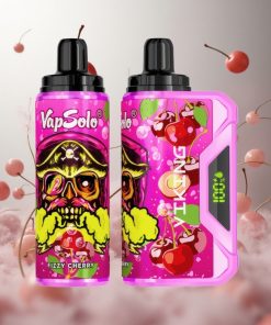 VapSolo VIKING 12000 Puffs Fizzy Kers Wegwerp Vape met 22ml E-Liquid & Type-C opladen Netherlands vape wholesale