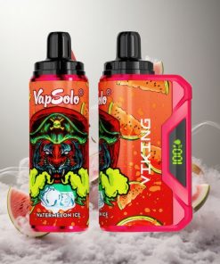VapSolo VIKING 12000 Puffs Watermeloen IJs Wegwerp Vape met 22ml E-Liquid & Type-C Opladen Netherlands vape wholesale