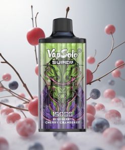 Vapsolo Super 15000 Puffs Blauwe Bes Kers Veenbes 40ml E-Liquid Netherlands vape wholesale