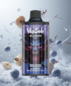 Vapsolo Super 15000 Puffs Wegwerp Vape Blauwe Bes Zwarte Bes IJs 40ml E-Liquid Netherlands vape wholesale